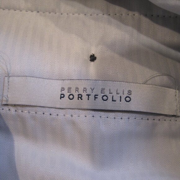 Perry Ellis Portfolio Navy Blue Dress Pants 32W 30L Modern Fit Trousers 32x30 - Picture 5 of 10